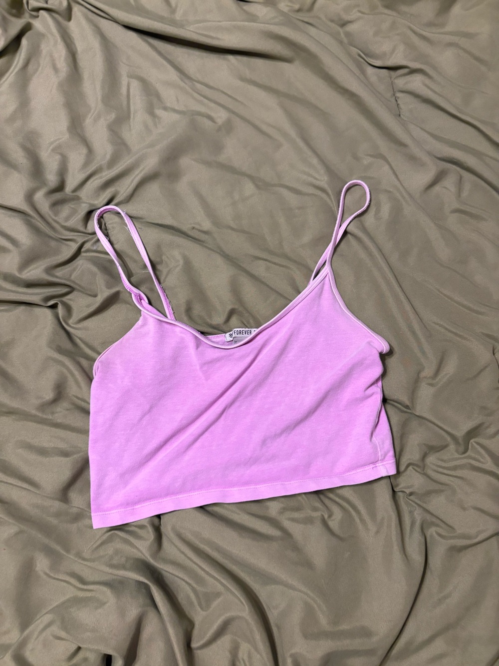 Forever 21 Lavender Crop Tank Top